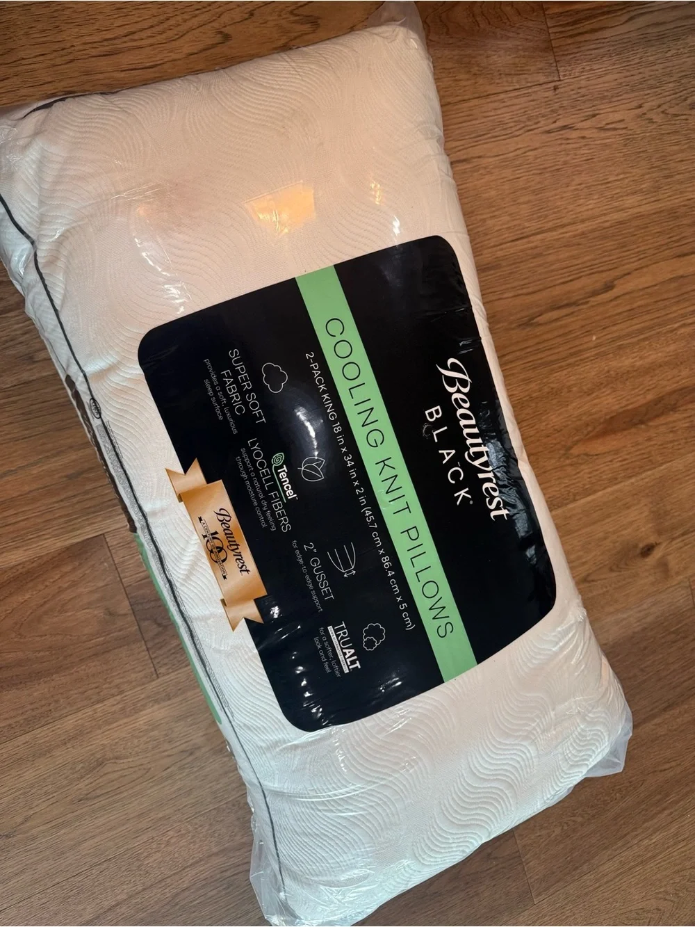 BEAUTYREST BLACK‎ 2pk Luxurious Down Alternative Pillows